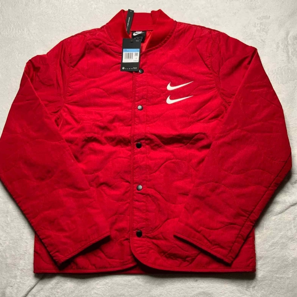 NWT Men's Nike SWOOSH Quilted Bomber Jacket - Picture 4 of 5